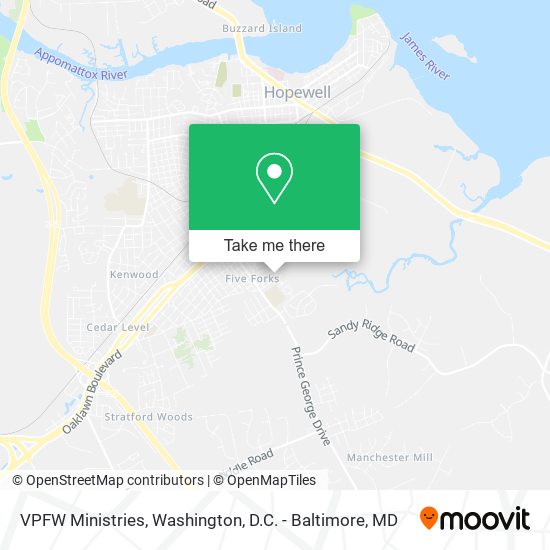 Mapa de VPFW Ministries