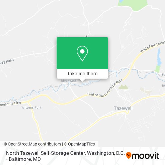 North Tazewell Self-Storage Center map