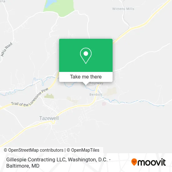 Gillespie Contracting LLC map