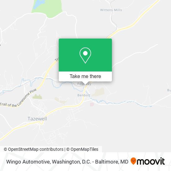 Wingo Automotive map