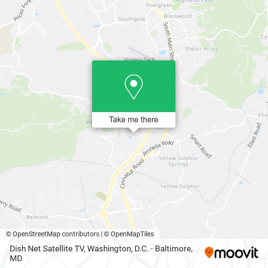 Dish Net Satellite TV map