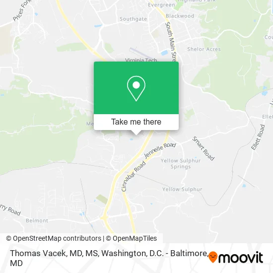 Thomas Vacek, MD, MS map