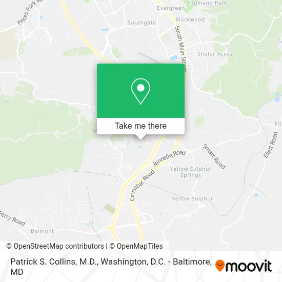 Patrick S. Collins, M.D. map