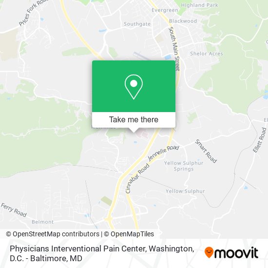 Mapa de Physicians Interventional Pain Center