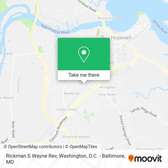 Rickman S Wayne Rev map