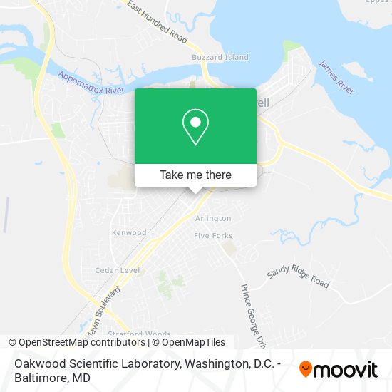 Oakwood Scientific Laboratory map