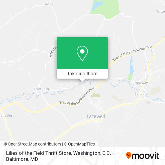 Lilies of the Field Thrift Store map