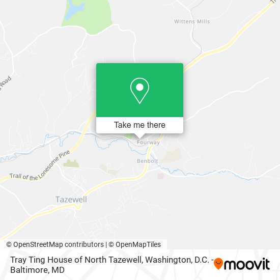 Tray Ting House of North Tazewell map