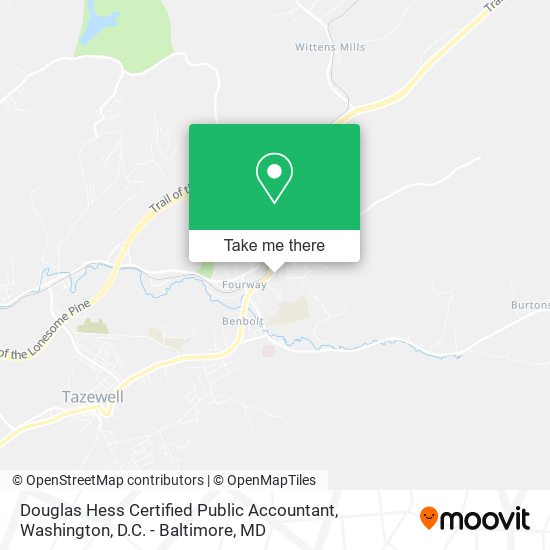 Douglas Hess Certified Public Accountant map
