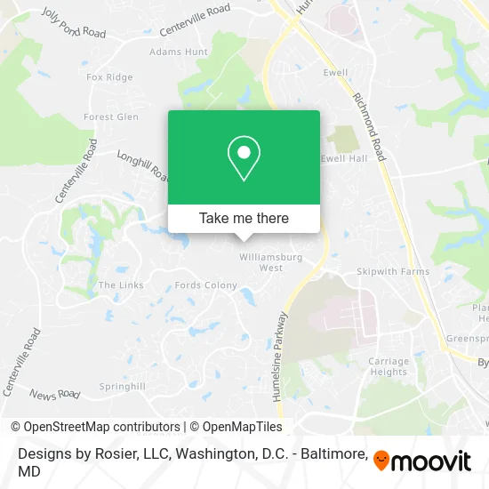 Designs by Rosier, LLC map