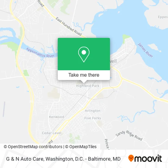 G & N Auto Care map