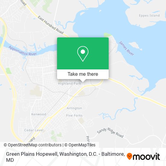 Mapa de Green Plains Hopewell