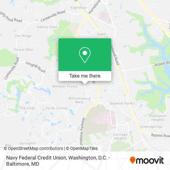 Navy Federal Credit Union map