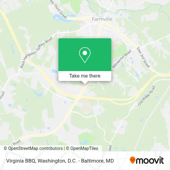 Virginia BBQ map