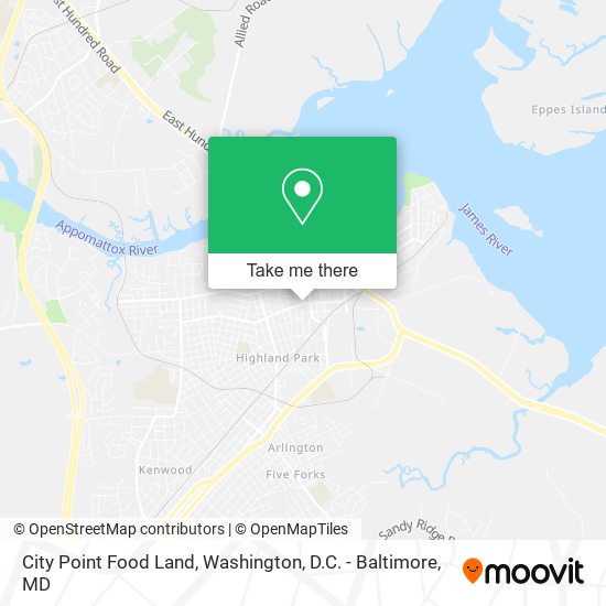 Mapa de City Point Food Land