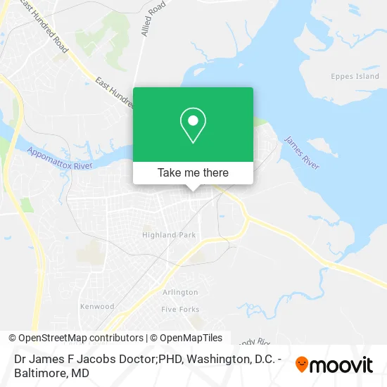 Mapa de Dr James F Jacobs Doctor;PHD