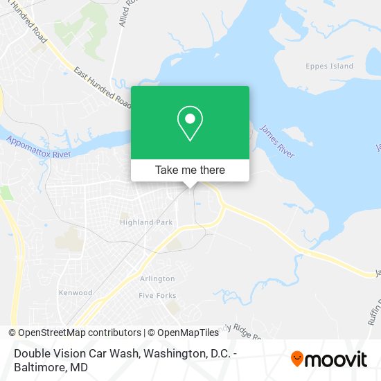 Double Vision Car Wash map