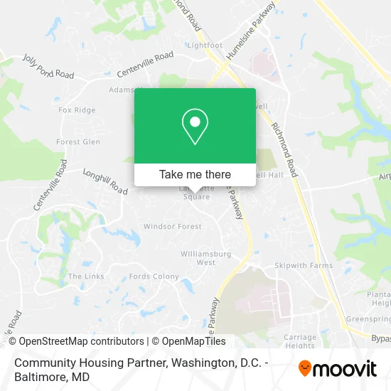 Community Housing Partner map