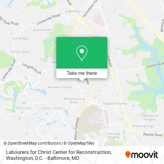 Labourers for Christ Center for Reconstruction map