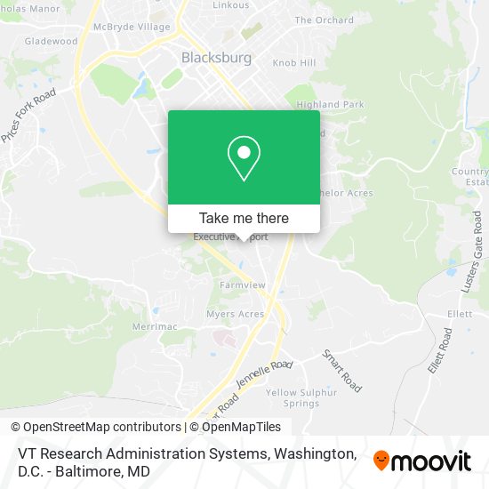 Mapa de VT Research Administration Systems