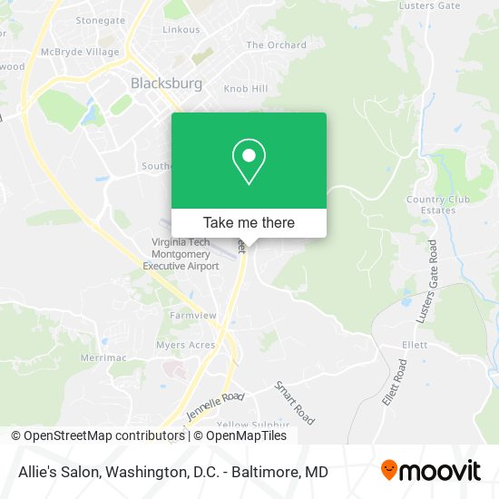Allie's Salon map