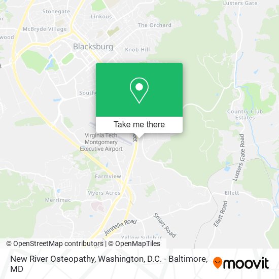 New River Osteopathy map