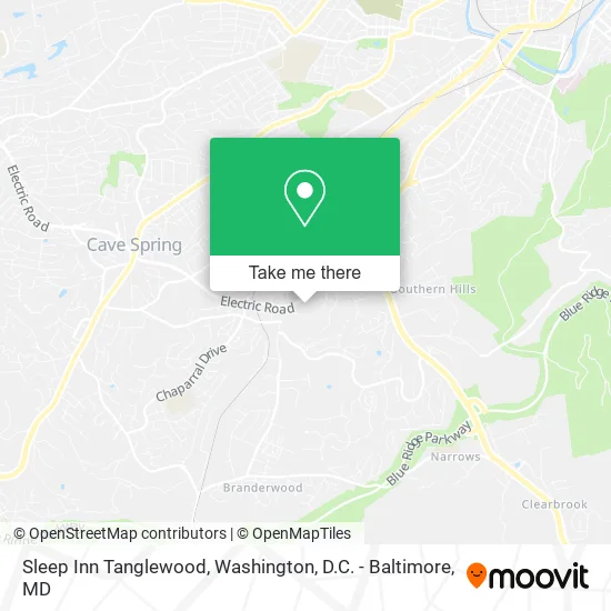 Mapa de Sleep Inn Tanglewood