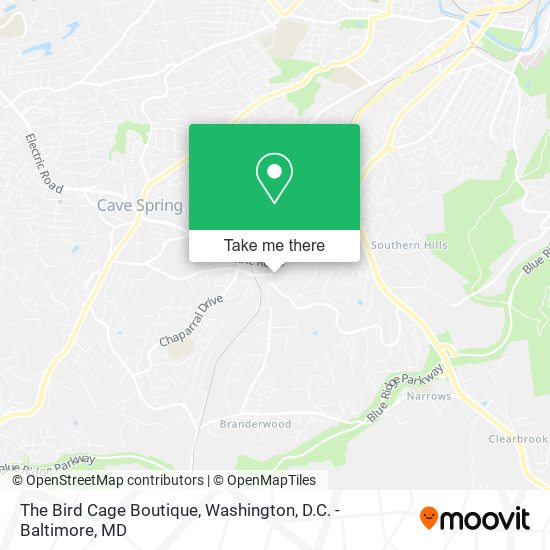 The Bird Cage Boutique map