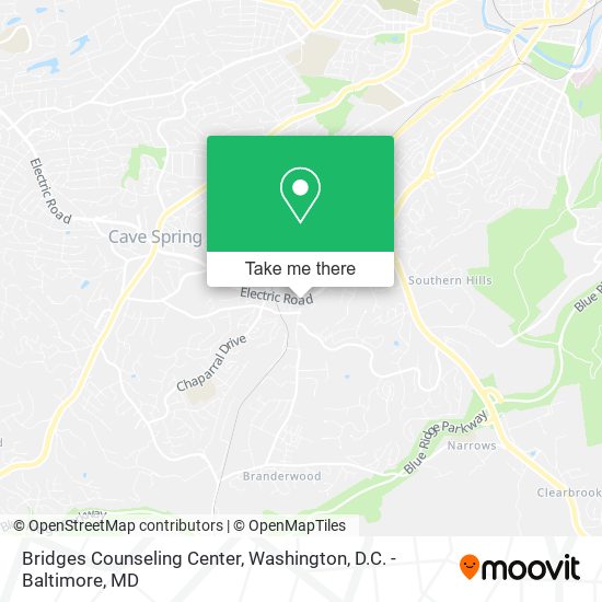 Mapa de Bridges Counseling Center