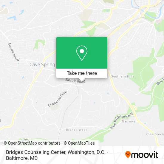 Bridges Counseling Center map