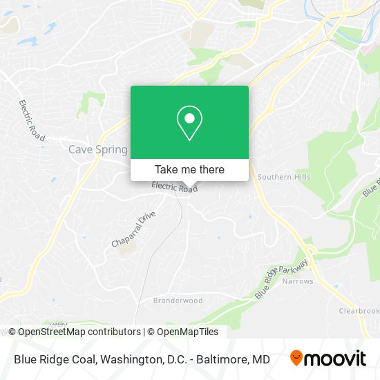 Blue Ridge Coal map