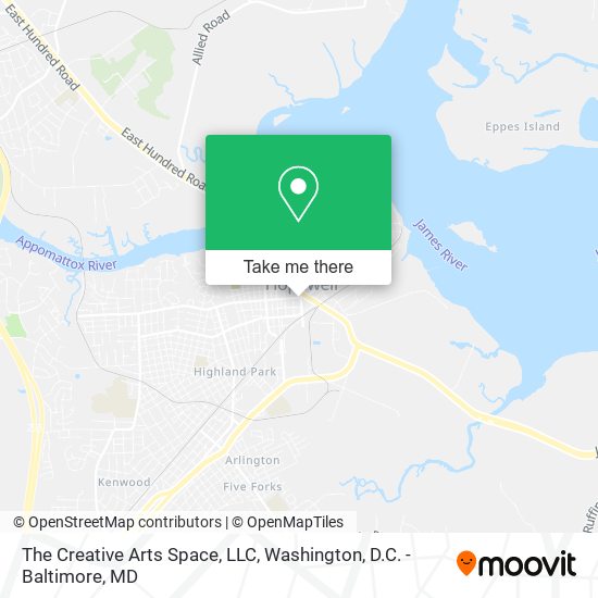 The Creative Arts Space, LLC map