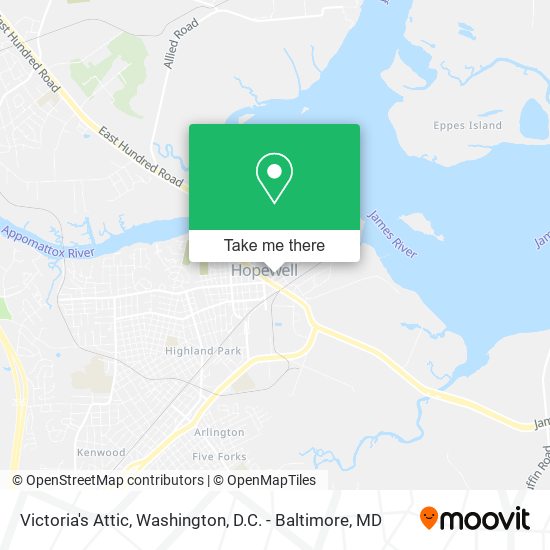 Victoria's Attic map