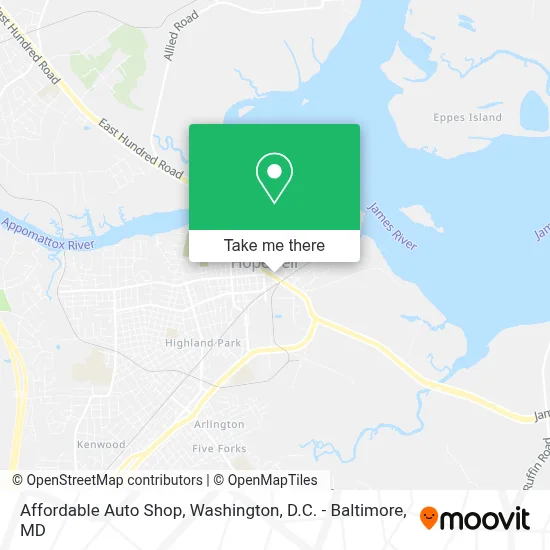 Affordable Auto Shop map