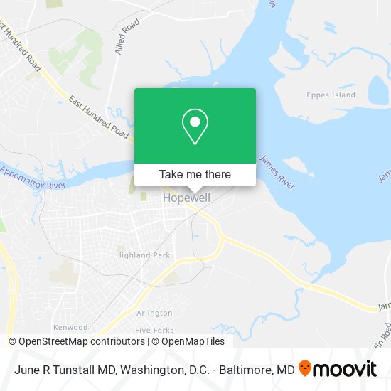 Mapa de June R Tunstall MD