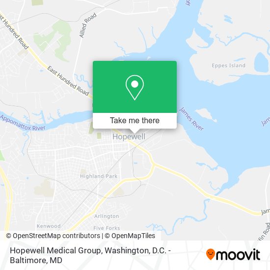 Hopewell Medical Group map