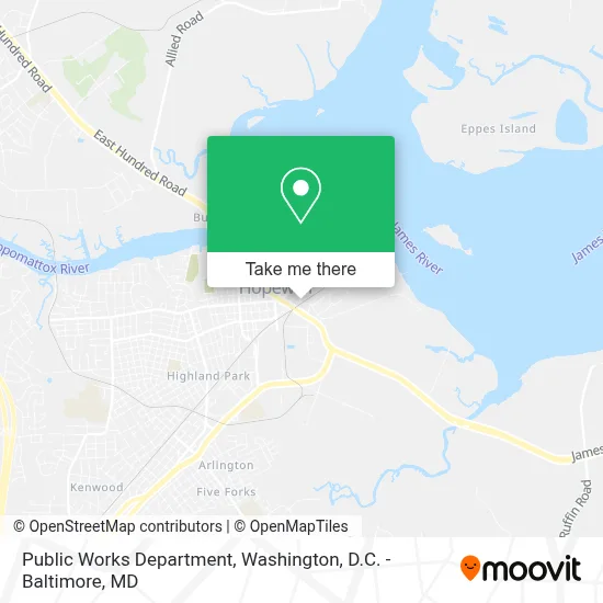 Public Works Department map