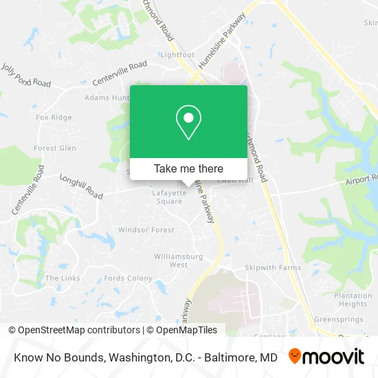 Know No Bounds map