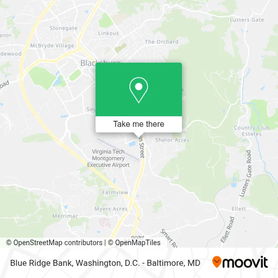 Blue Ridge Bank map