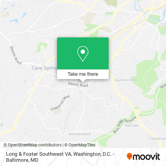 Long & Foster Southwest VA map