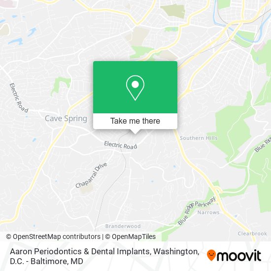 Mapa de Aaron Periodontics & Dental Implants