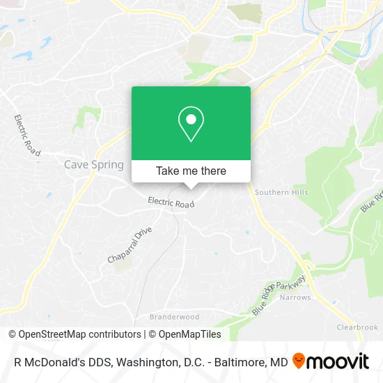 R McDonald's DDS map