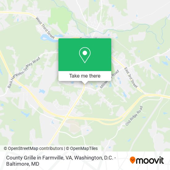 County Grille in Farmville, VA map