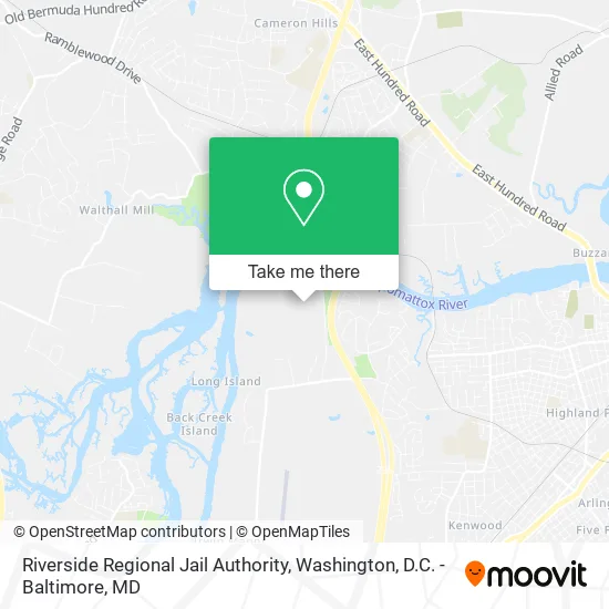 Riverside Regional Jail Authority map