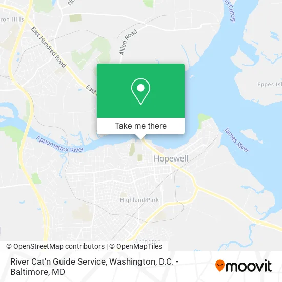 River Cat'n Guide Service map