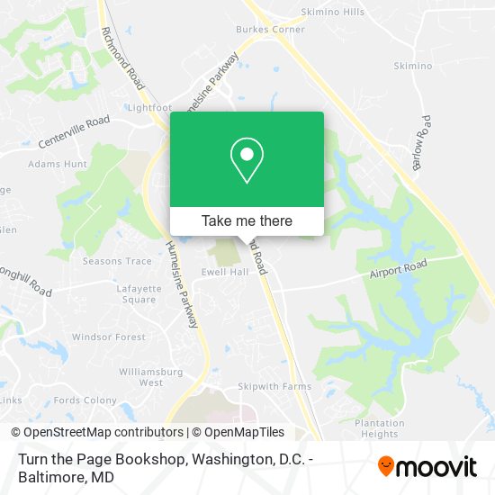 Turn the Page Bookshop map