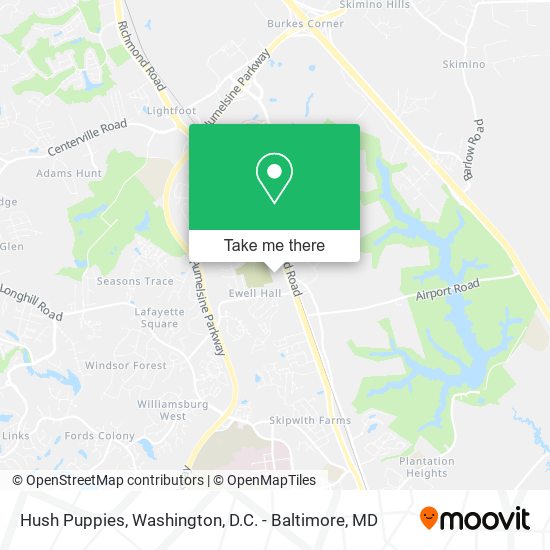 Hush Puppies map