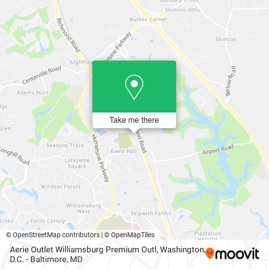 Aerie Outlet Williamsburg Premium Outl map