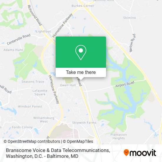 Branscome Voice & Data Telecommunications map