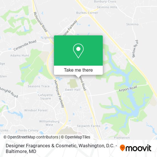 Designer Fragrances & Cosmetic map